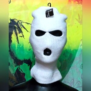 Ski Mask 3 Holes Eyes 👀+Mouth 👄 One Size Fits All 🤍